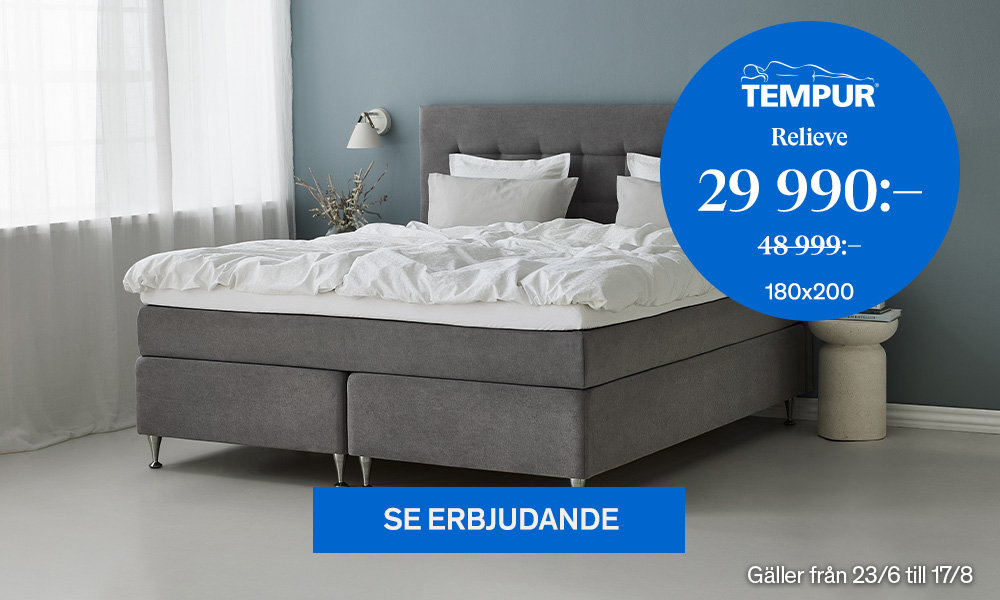 Tempur Relieve Kontinentals&auml;ng 29990:-